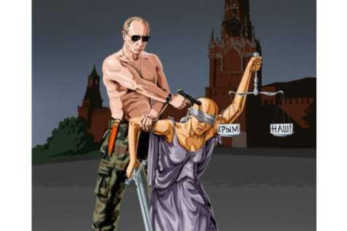 Азербайджанский иллюстратор нарисовал смерть правосудия в России Азербайджанский иллюстратор нарисовал смерть правосудия в России