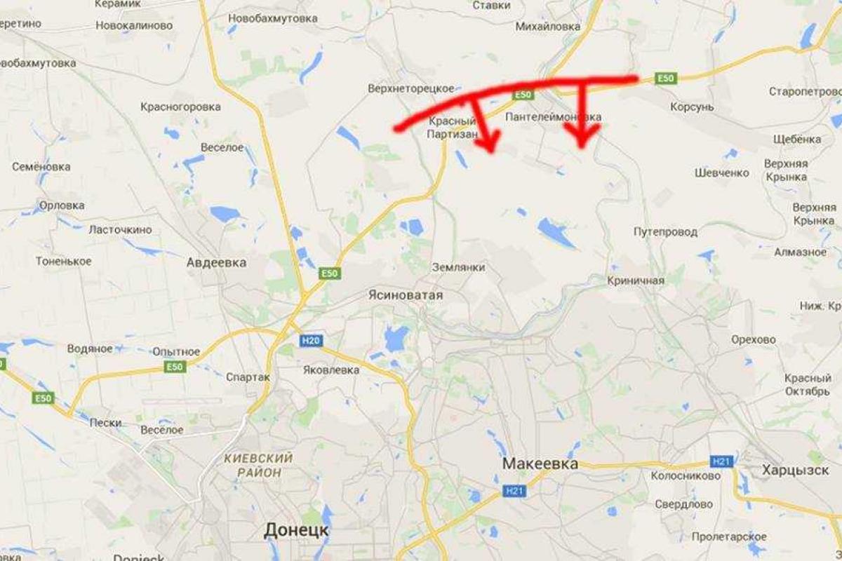 В районе "Красный Партизан - Пантелеймоновка" идет мощный бой, - разведчик В районе "Красный Партизан - Пантелеймоновка" идет мощный бой, - разведчик