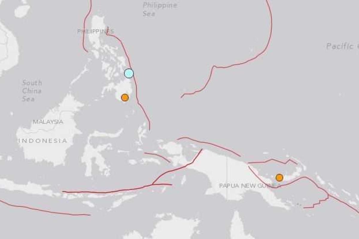 У побережья Филиппин произошло землетрясение