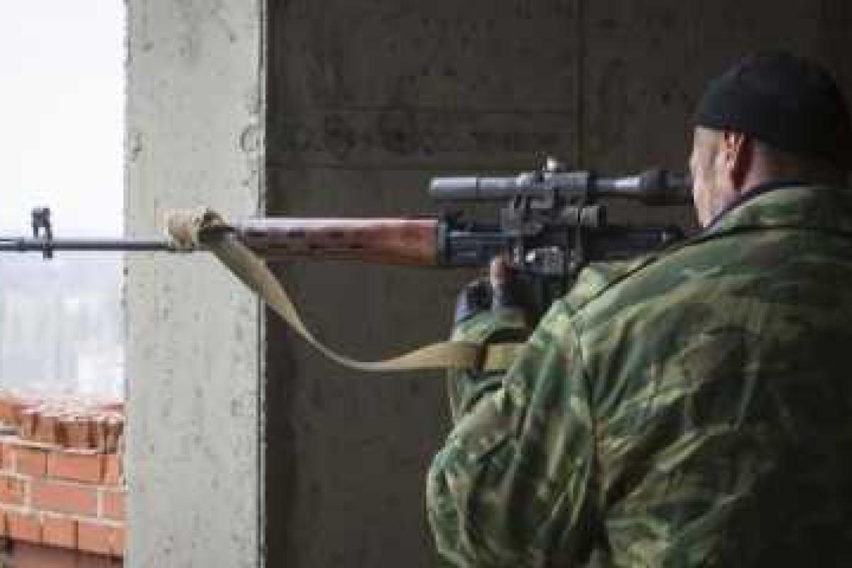 На Донецком направлении по позициям сил АТО работал снайпер На Донецком направлении по позициям сил АТО работал снайпер