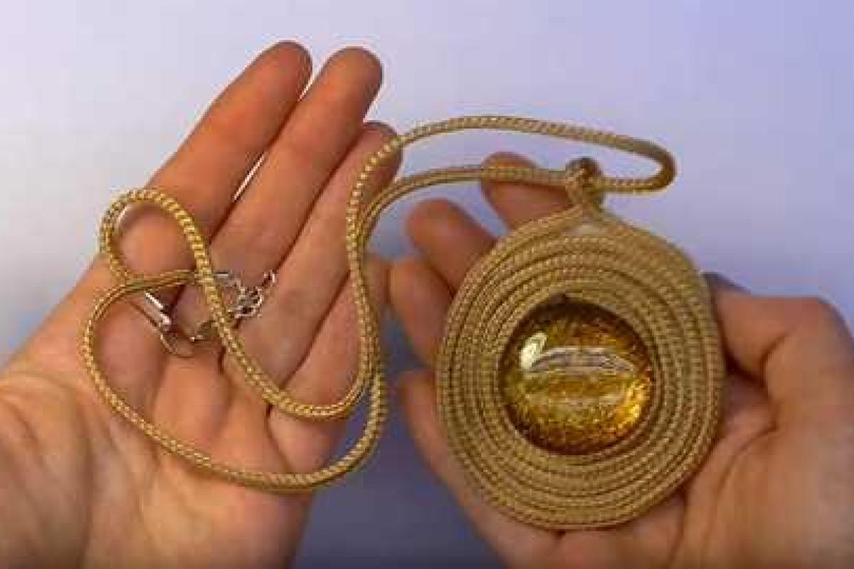 Кулон из шнурка своими руками