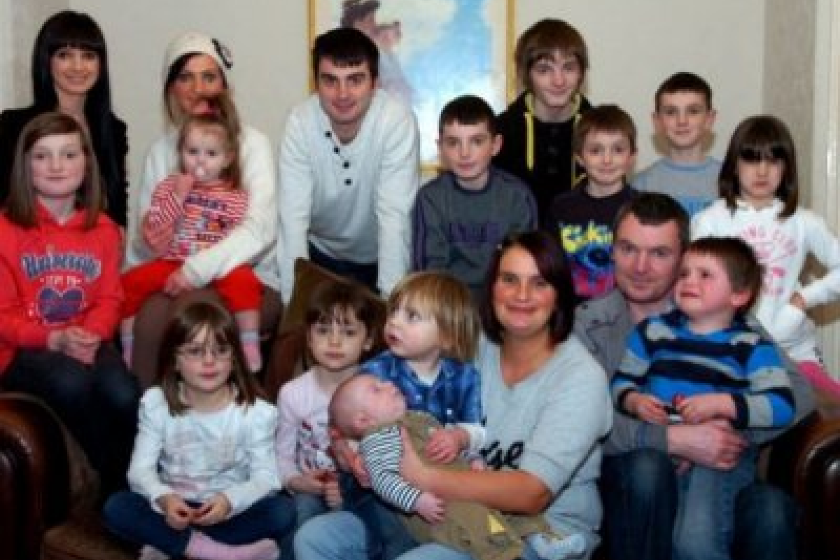 Самая многодетная семья Великобритании ждет 19-го ребенка
