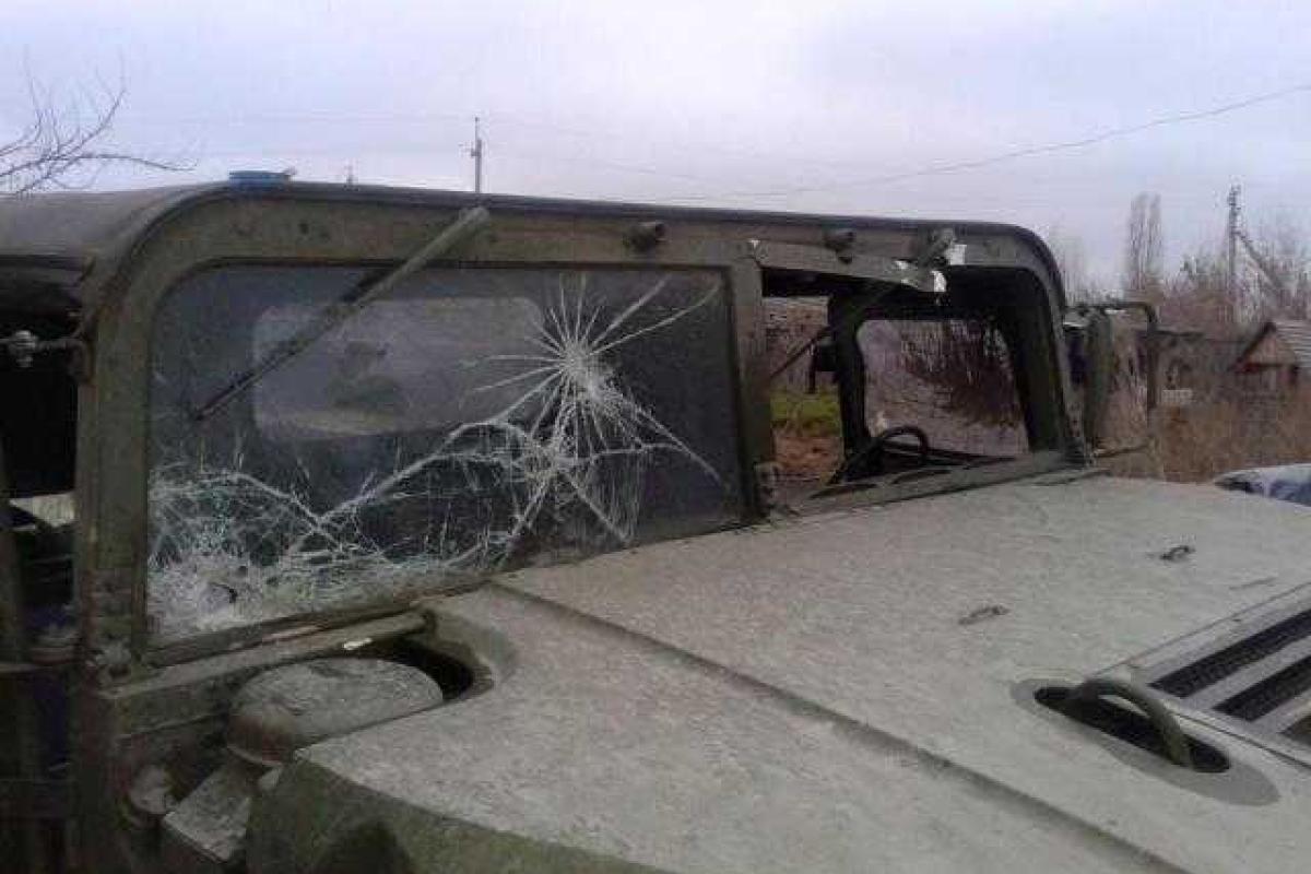 В МВД опубликовали фото последствий обстрела мобильной группы "Счастье"