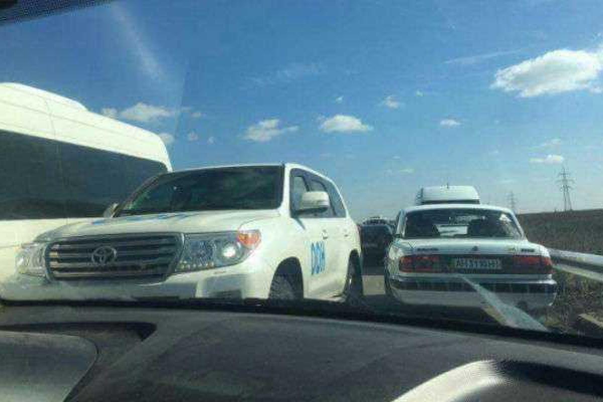 На КПВВ «Марьинка» возмущенные очередями люди заблокировали автомобили ООН