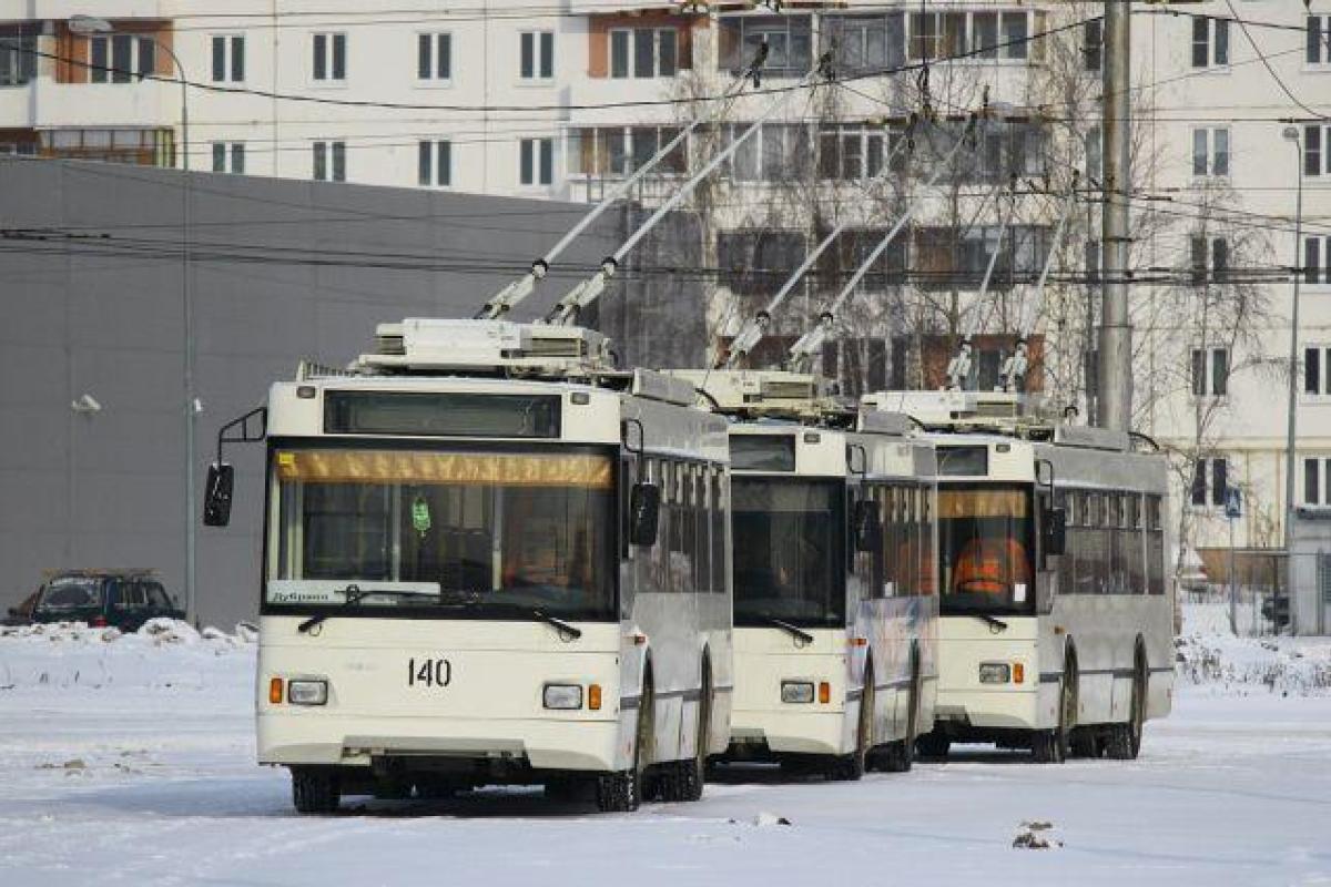 В Херсоне бастуют водители троллейбусов