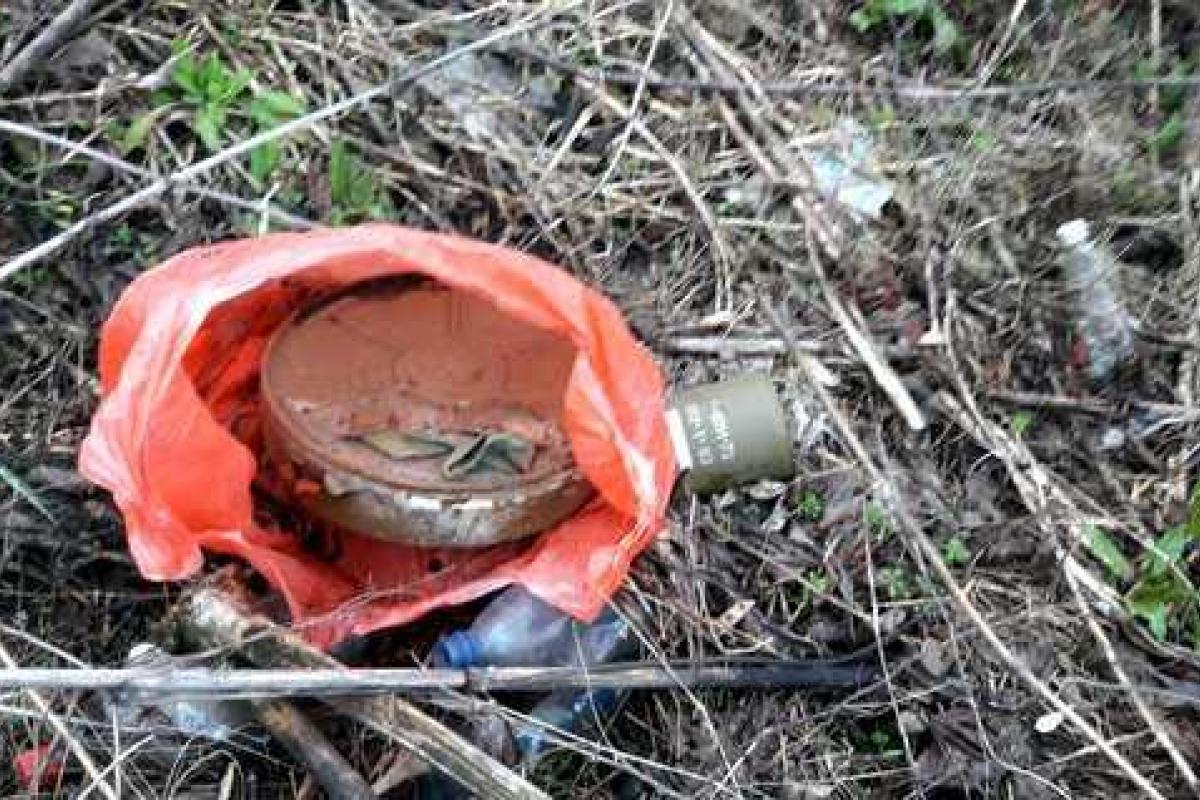 В Бахмутском районе полиция обнаружила пакет с минами и детонатором
