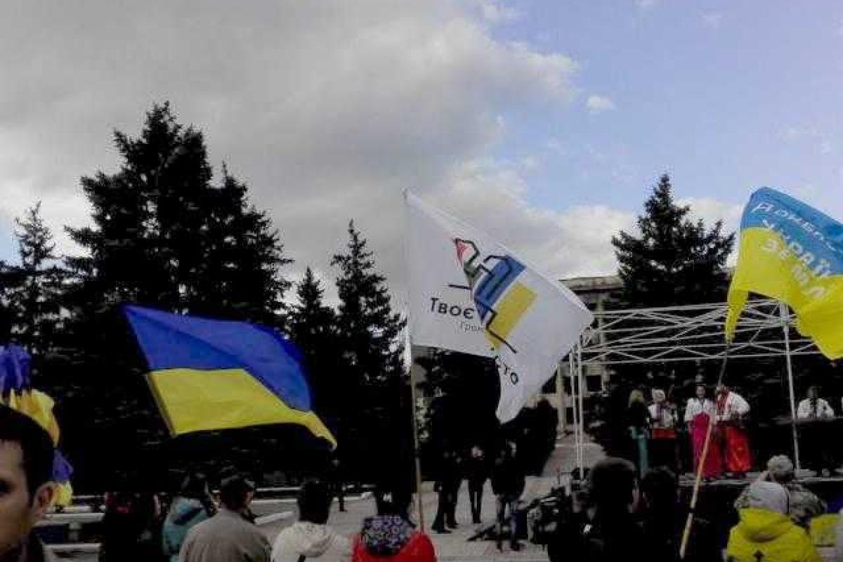 Потяг Єдності "Труханівська січ" — в Торецке Потяг Єдності "Труханівська січ" — в Торецке