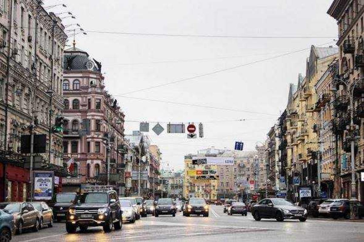 Уровень пробок в Киеве составляет 4 балла Уровень пробок в Киеве составляет 4 балла