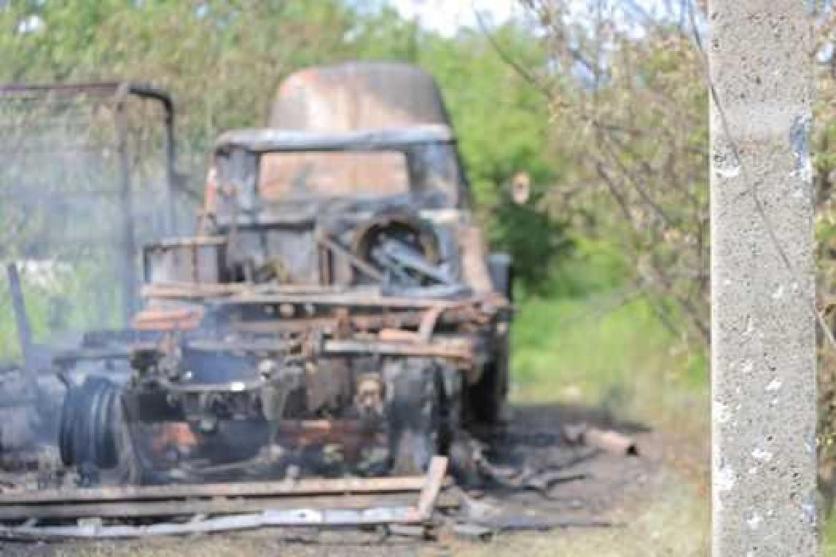 Волонтер показал фото сгоревшей техники, купленной за миллионы гривен простых людей