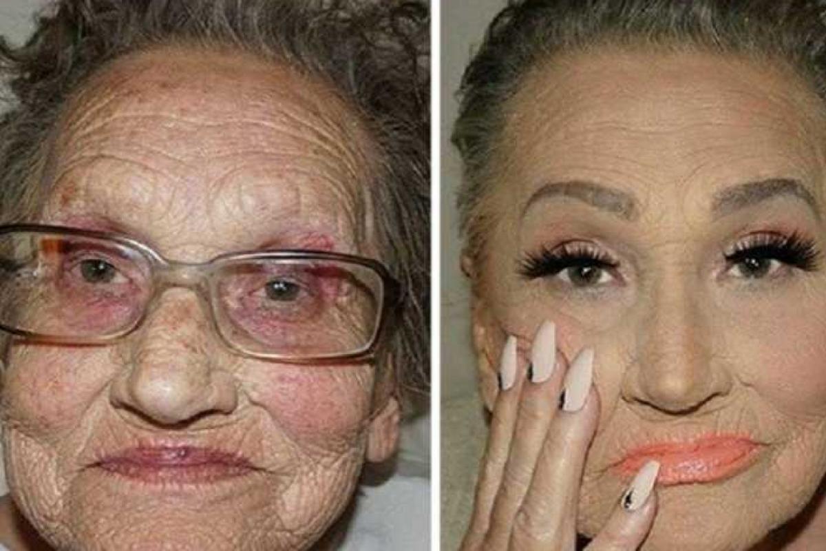 80-летняя бабушка решила накраситься и покорила Интернет 80-летняя бабушка решила накраситься и покорила Интернет