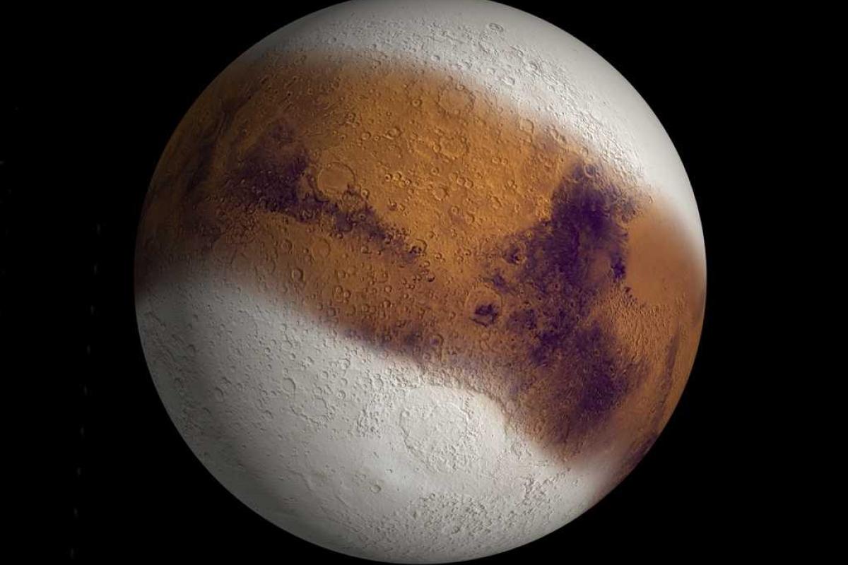 В прошлом на Марсе царил ледниковый период