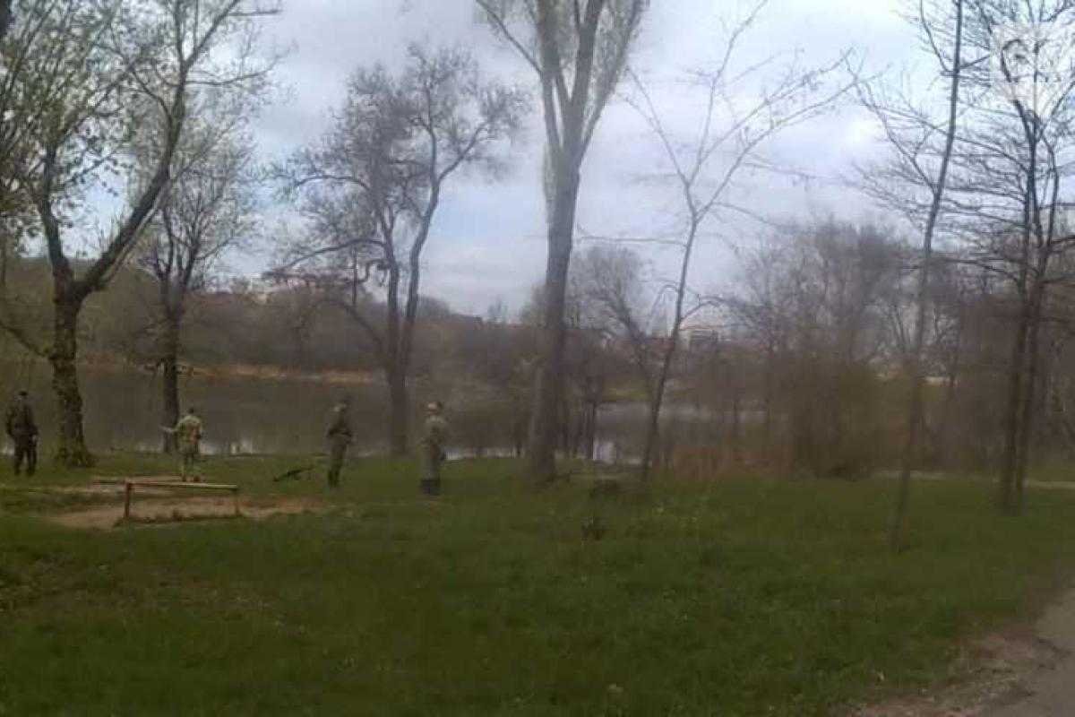 В Донецке боевики тренируются там, где раньше студенты занимались спортом