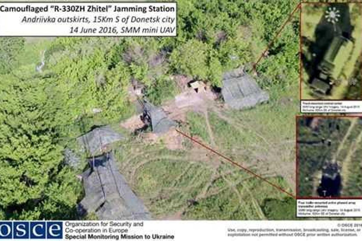 Под Донецком беспилотник ОБСЕ обнаружил российскую станцию помех Под Донецком беспилотник ОБСЕ обнаружил российскую станцию помех
