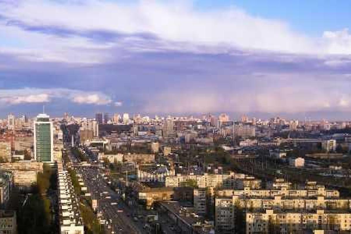 Дороги Киева загружены на 4 балла Дороги Киева загружены на 4 балла