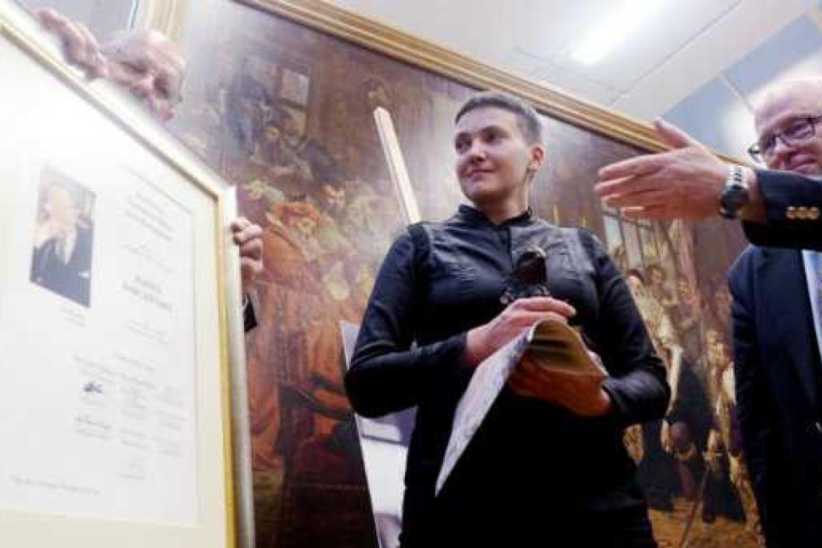 Савченко получила престижную награду в Польше Савченко получила престижную награду в Польше