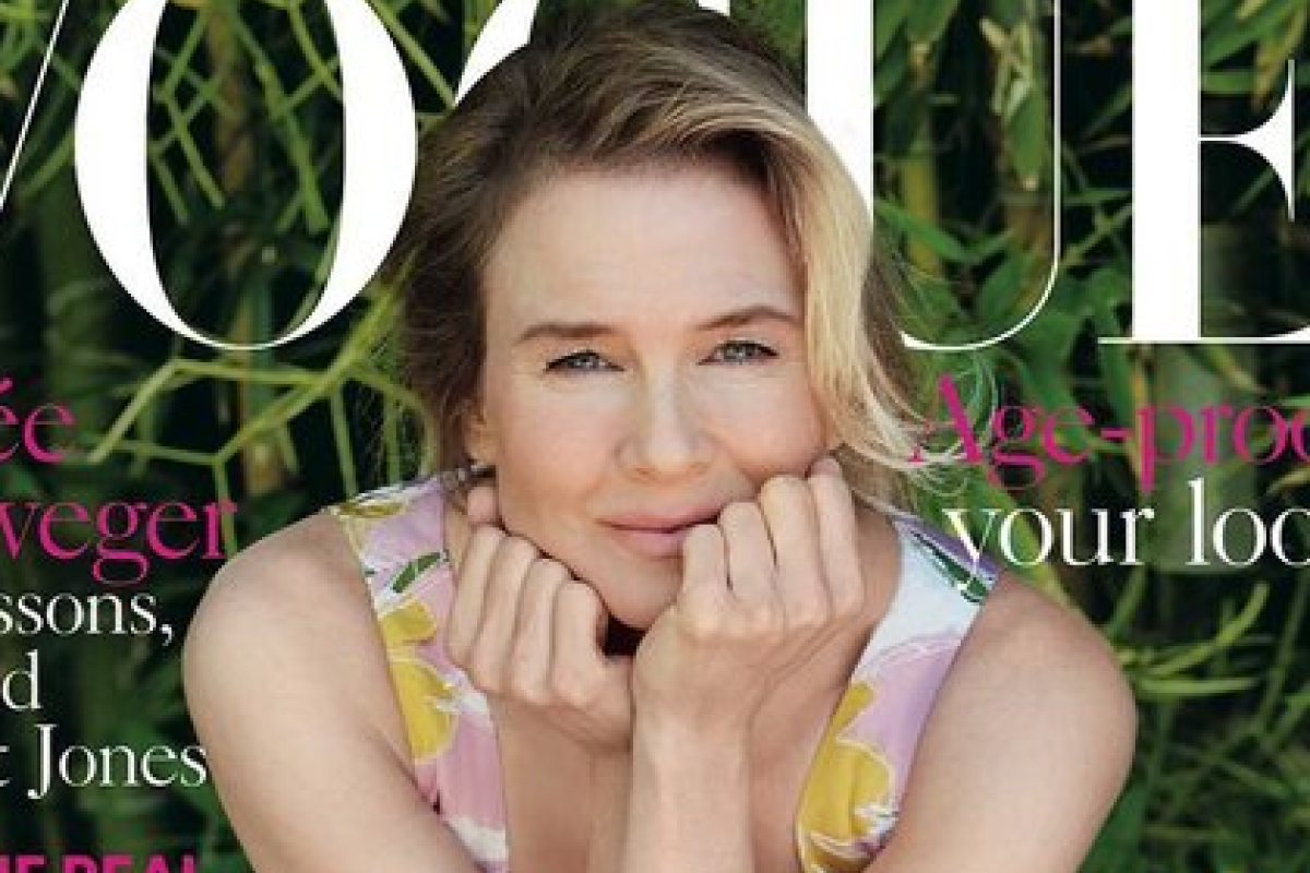 Рене Зеллвегер впервые появилась на обложке Vogue после пластики Рене Зеллвегер впервые появилась на обложке Vogue после пластики