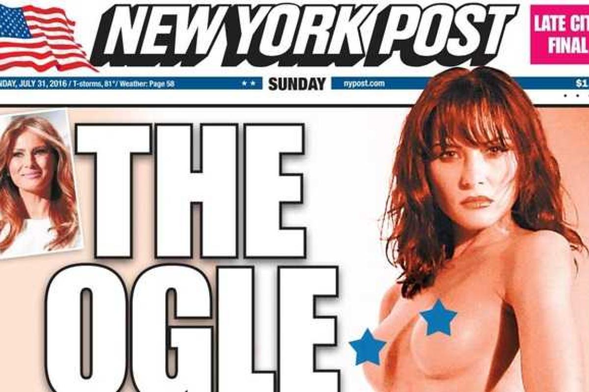 Откровенное фото жены Трампа попало на первую полосу The New York Post Откровенное фото жены Трампа попало на первую полосу The New York Post
