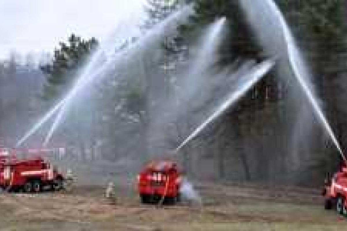 К тушению мощного пожара в чернобыльской зоне отчуждения привлекли авиацию