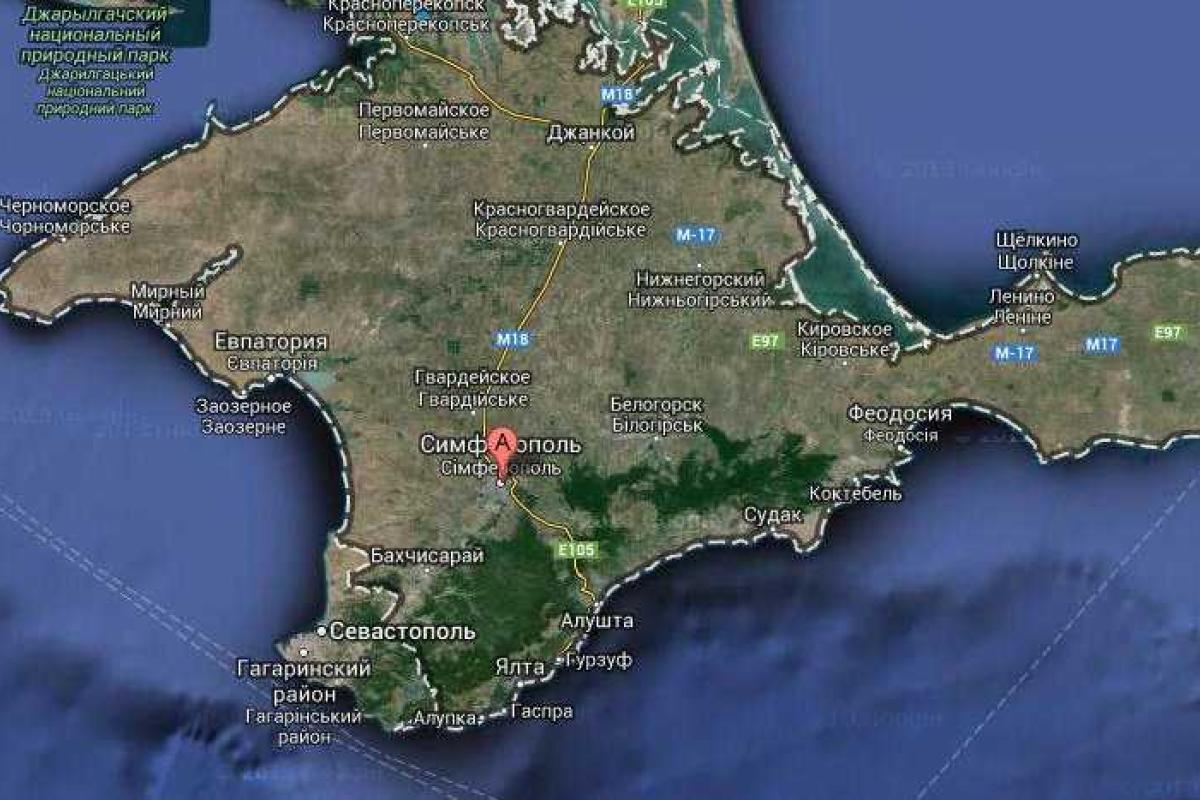 Google вернул коммунистические названия на карту аннексированного Крыма Google вернул коммунистические названия на карту аннексированного Крыма