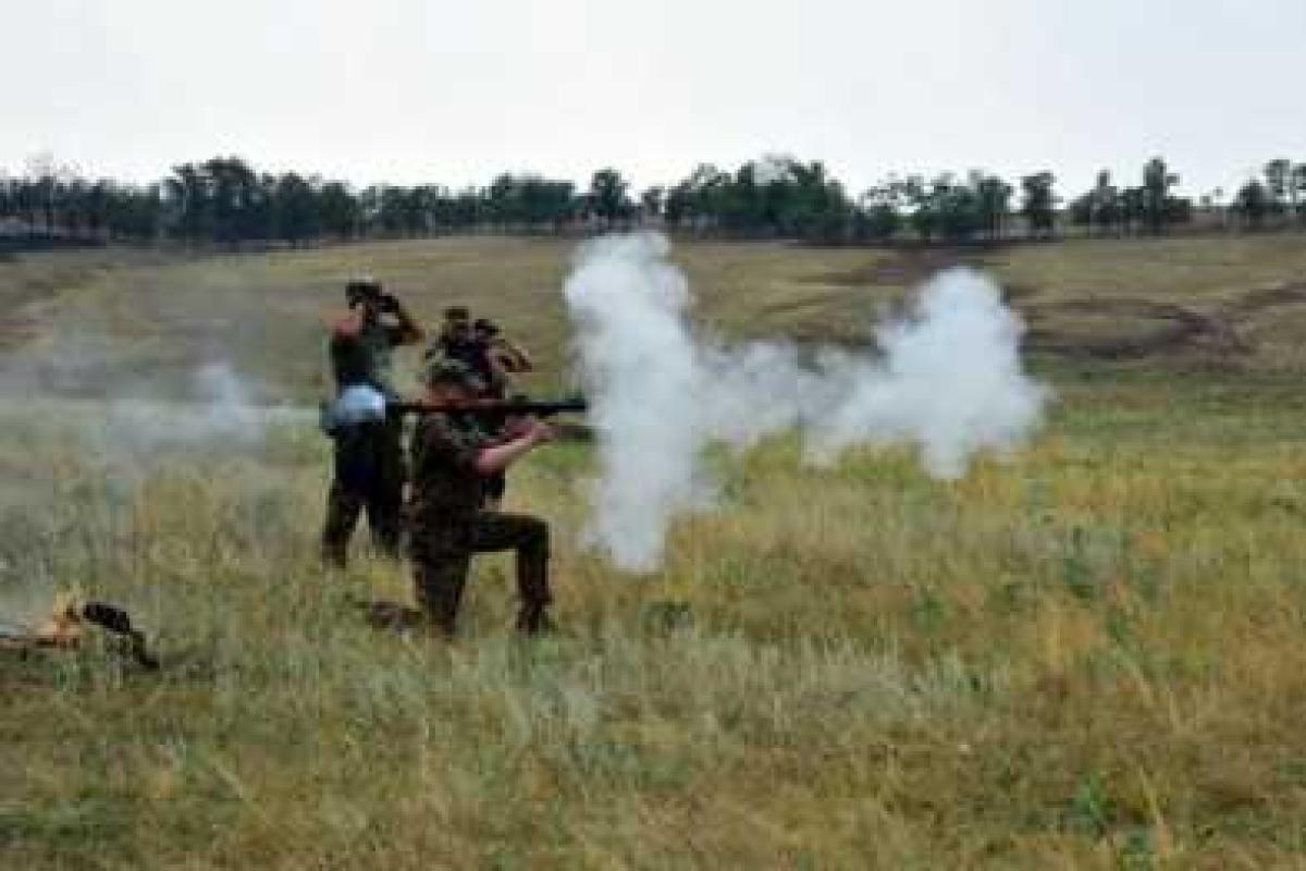 Спецназовцы в районе Мариуполя стреляли из гранатомета