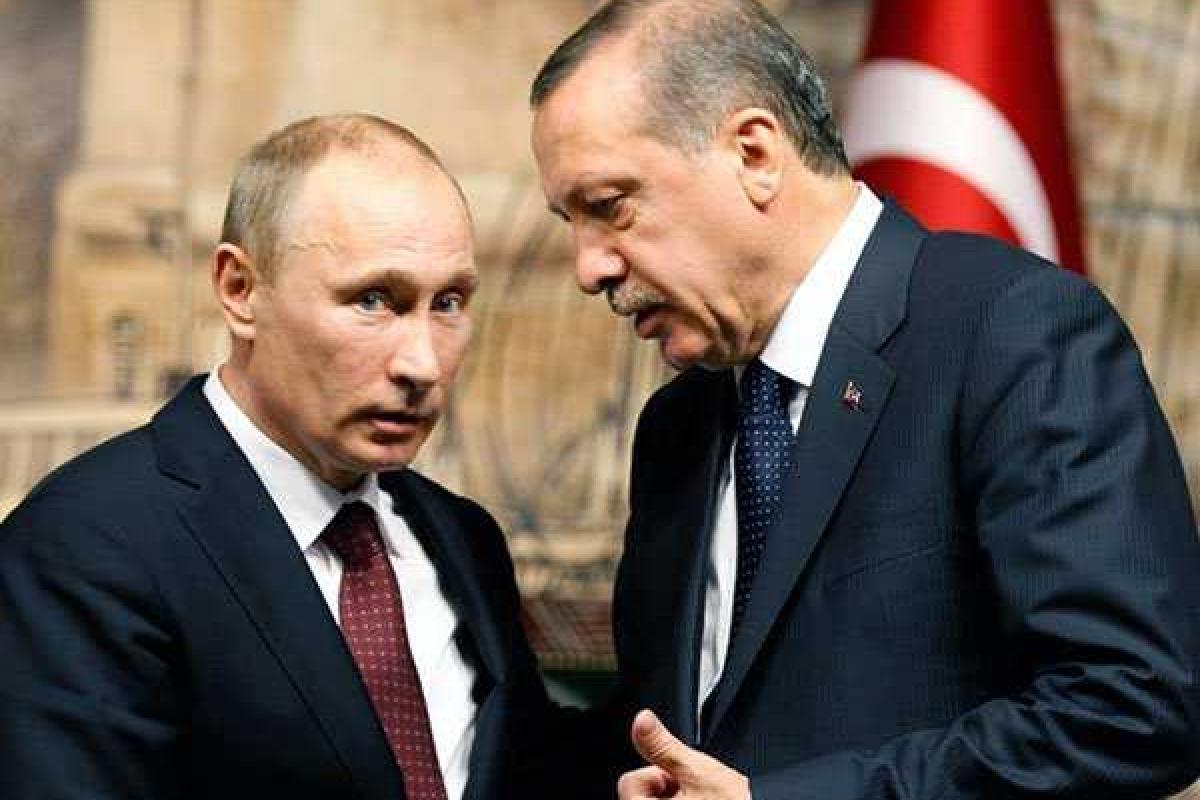 Путин на встрече с Эрдоганом отбросил необычную тень - соцсети Путин на встрече с Эрдоганом отбросил необычную тень - соцсети