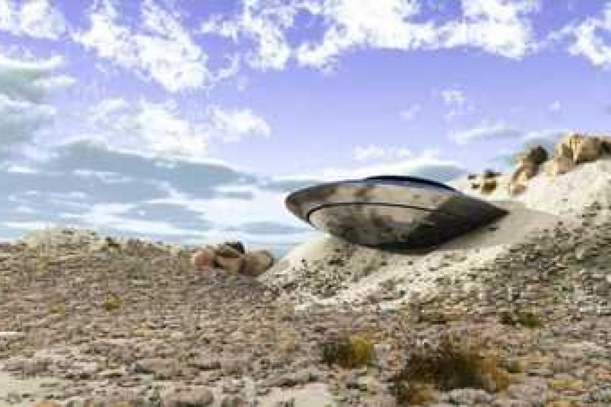 Ученые заметили на поверхности Марса потерпевший крушение корабль пришельцев