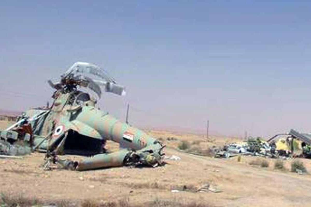 Под Дамаском разбился военный самолет Под Дамаском разбился военный самолет
