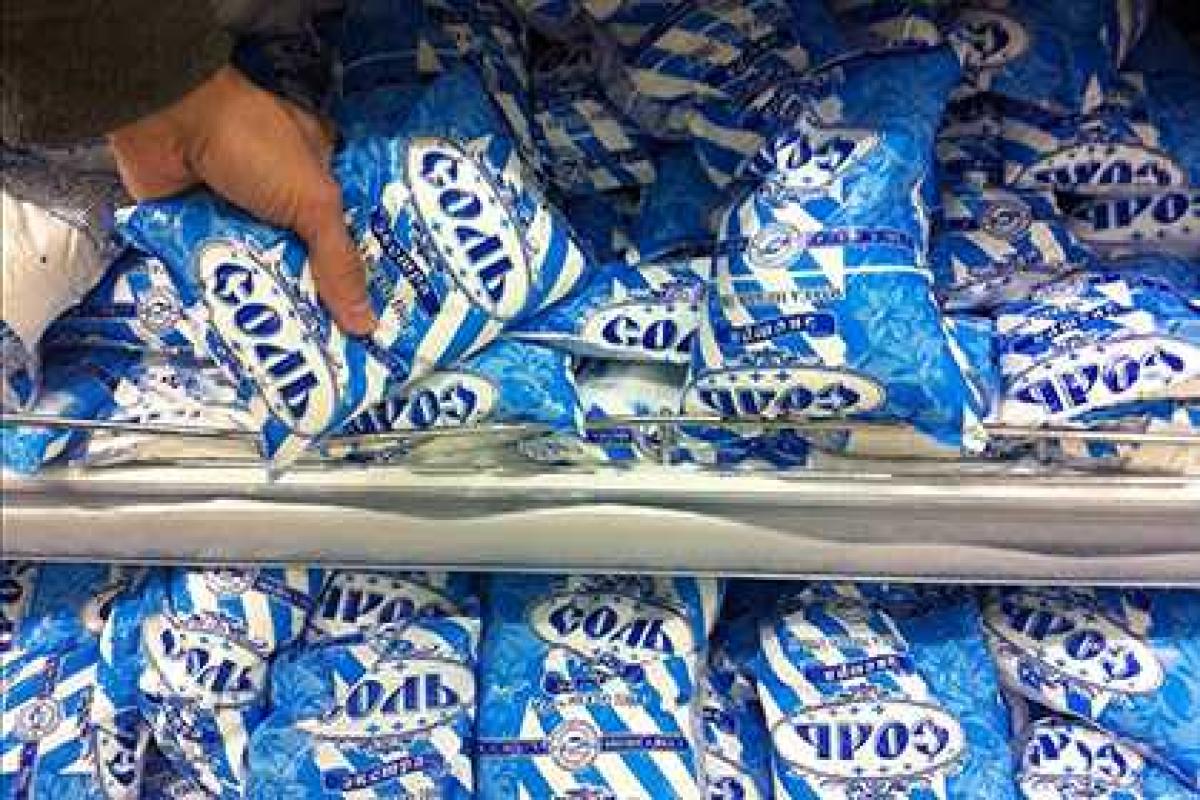 Соль попала под действие продовольственного эмбарго России