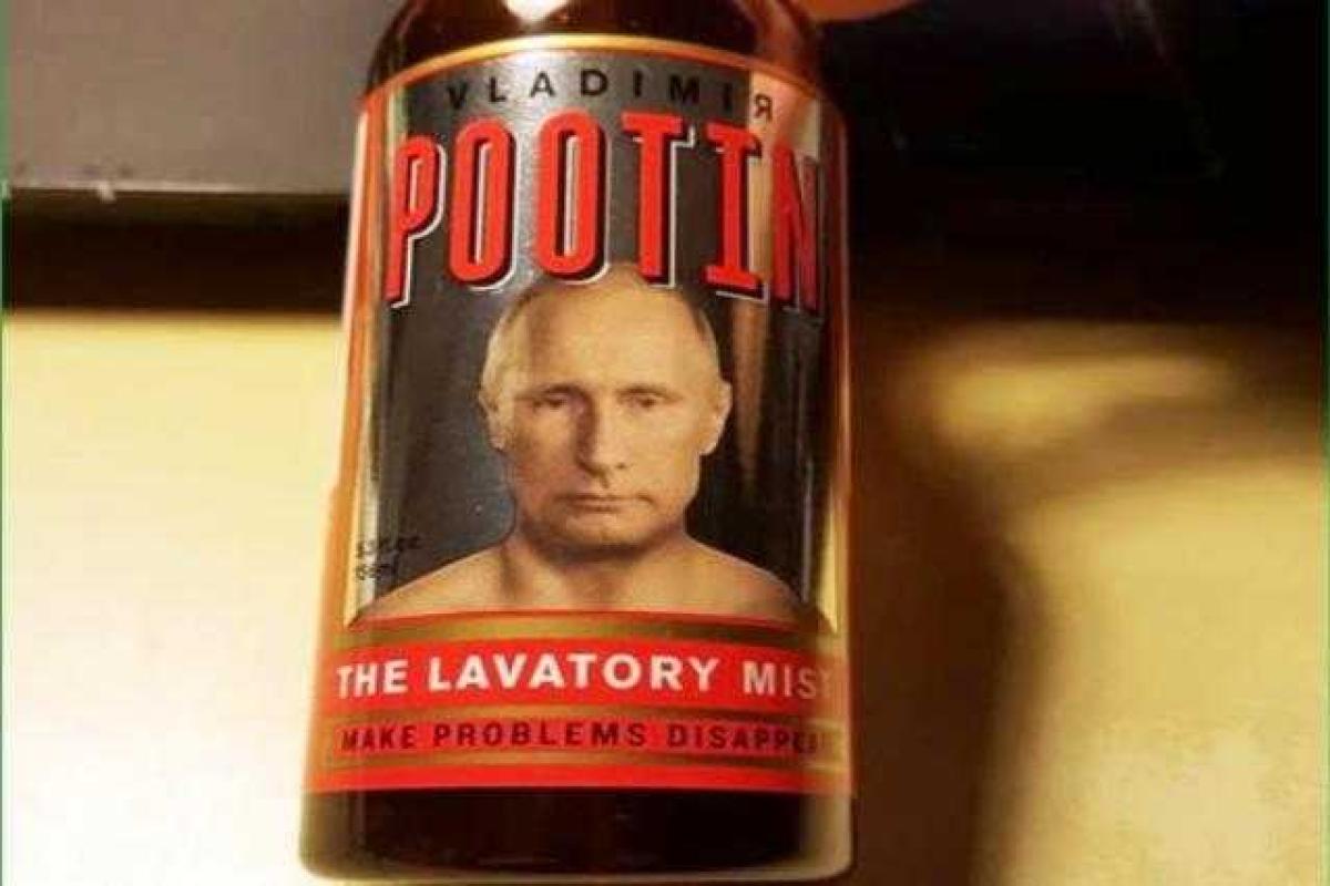 В США появился туалетный освежитель с изображением Путина В США появился туалетный освежитель с изображением Путина