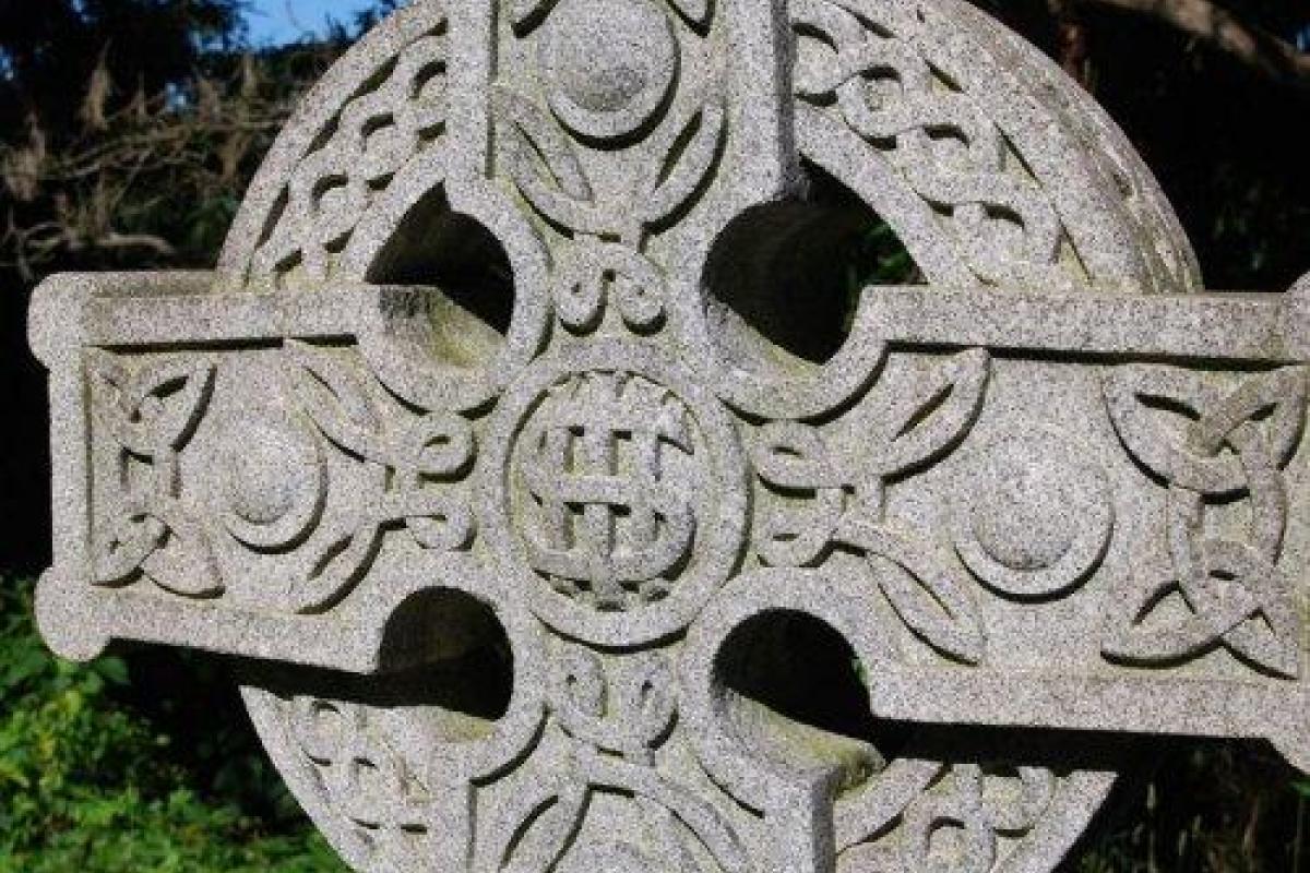 В лесу Ирландии найден огромный кельтский крест из деревьев