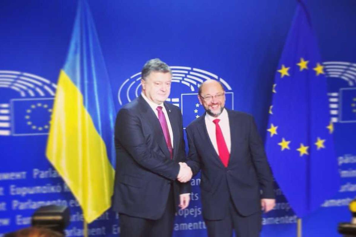 Порошенко в Брюсселе провел встречу с главой Европарламента