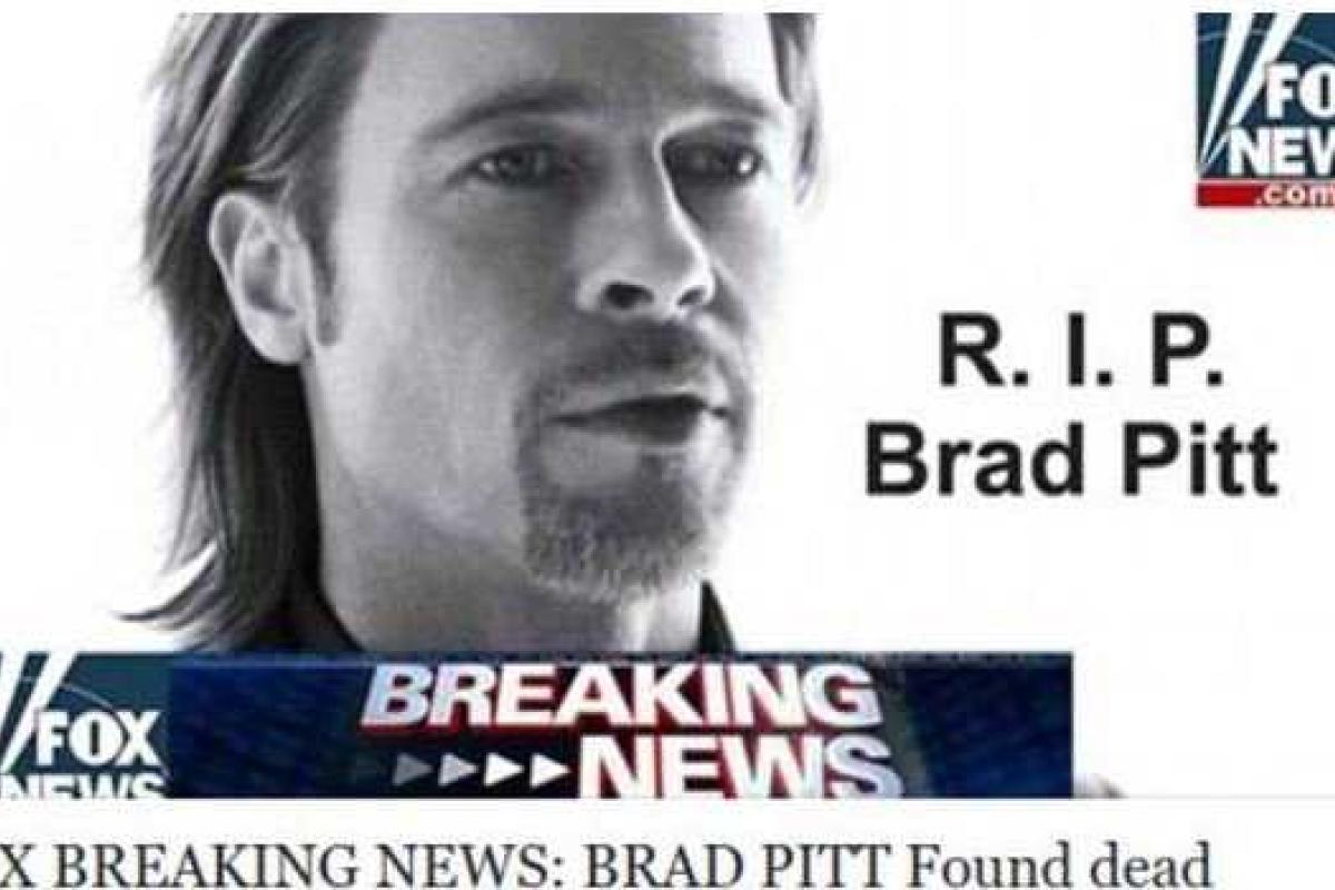 Поклонников по всему миру шокировало известие о смерти Брэда Питта