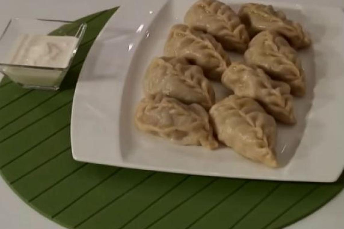 Манты с мясом и тыквой Манты с мясом и тыквой
