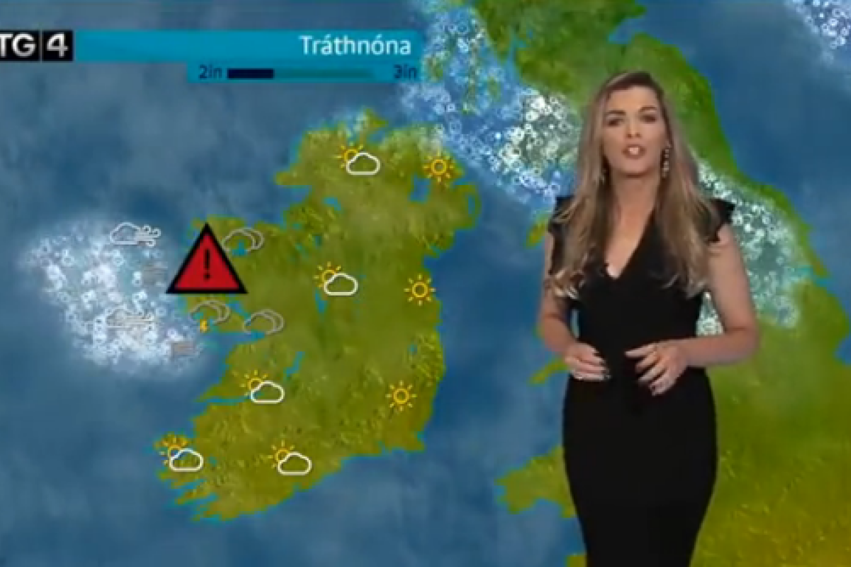 Ведущую прогноза погоды на ирландском телевидении «убило» молнией в эфире