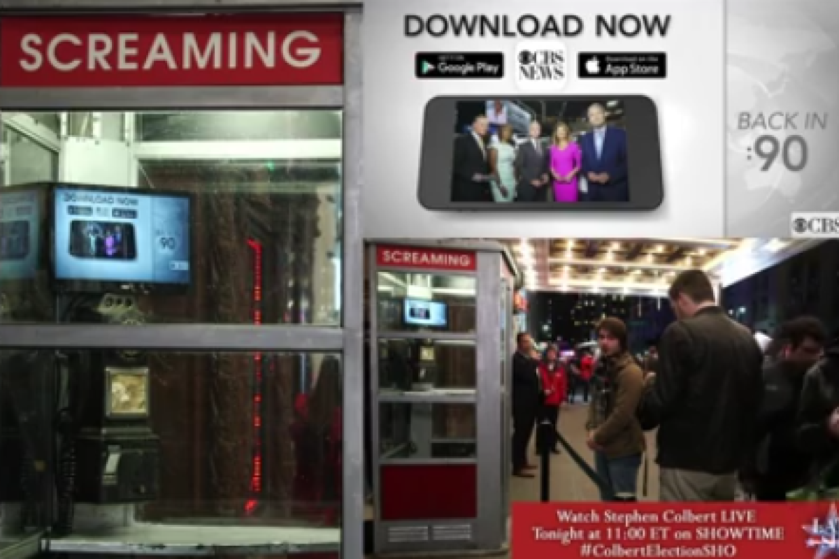 В Нью-Йорке установили будку для борьбы со стрессом после выборов В Нью-Йорке установили будку для борьбы со стрессом после выборов