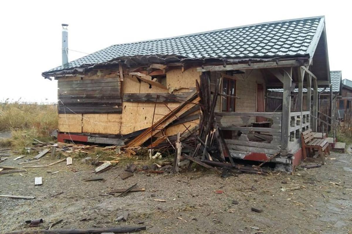 В результате артобстрела боевиков на окраине Мариуполя люди остались без газа