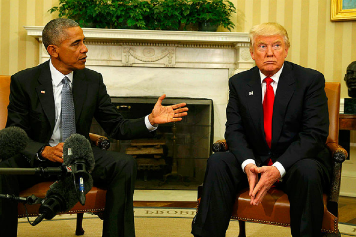 В США Трамп заявил, что Обама мешает законной передаче власти