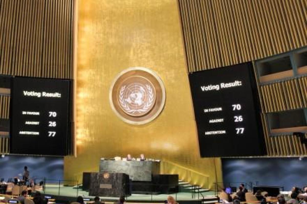 Генеральная Ассамблея ООН приняла украинскую резолюцию по Крыму