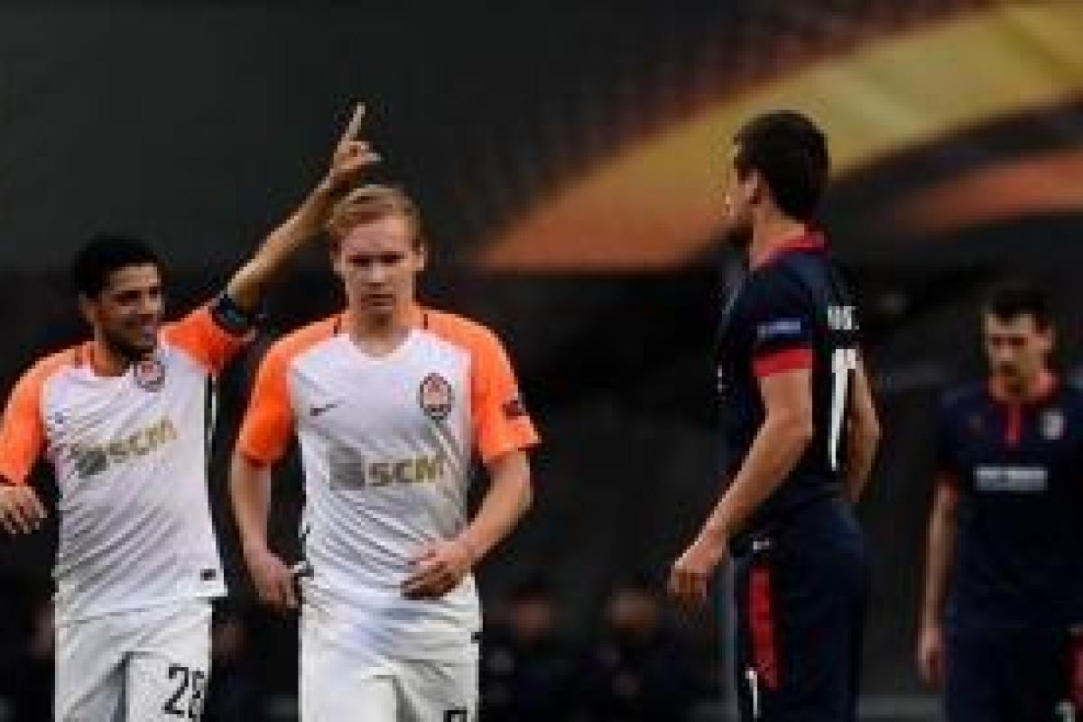 Донецкий "Шахтер" с разгромным счетом победил "Брагу"