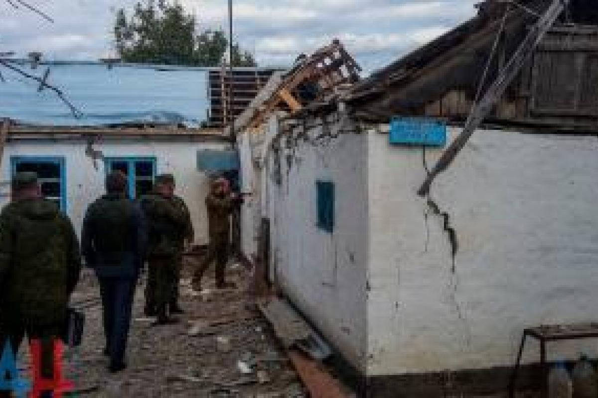 Пропагандисты российского ТВ и Басурин попали под обстрел в Саханке