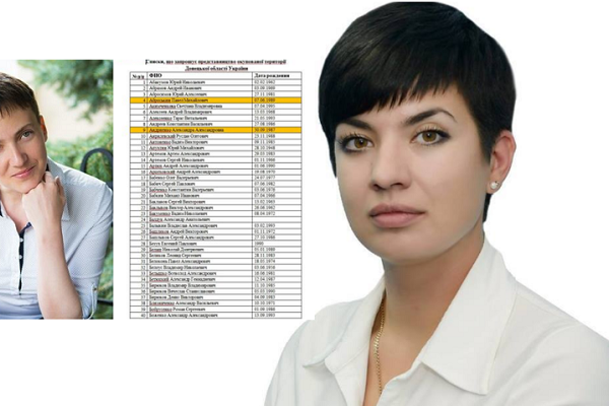 Пресс-секретарь Савченко рассказала про списки пленных