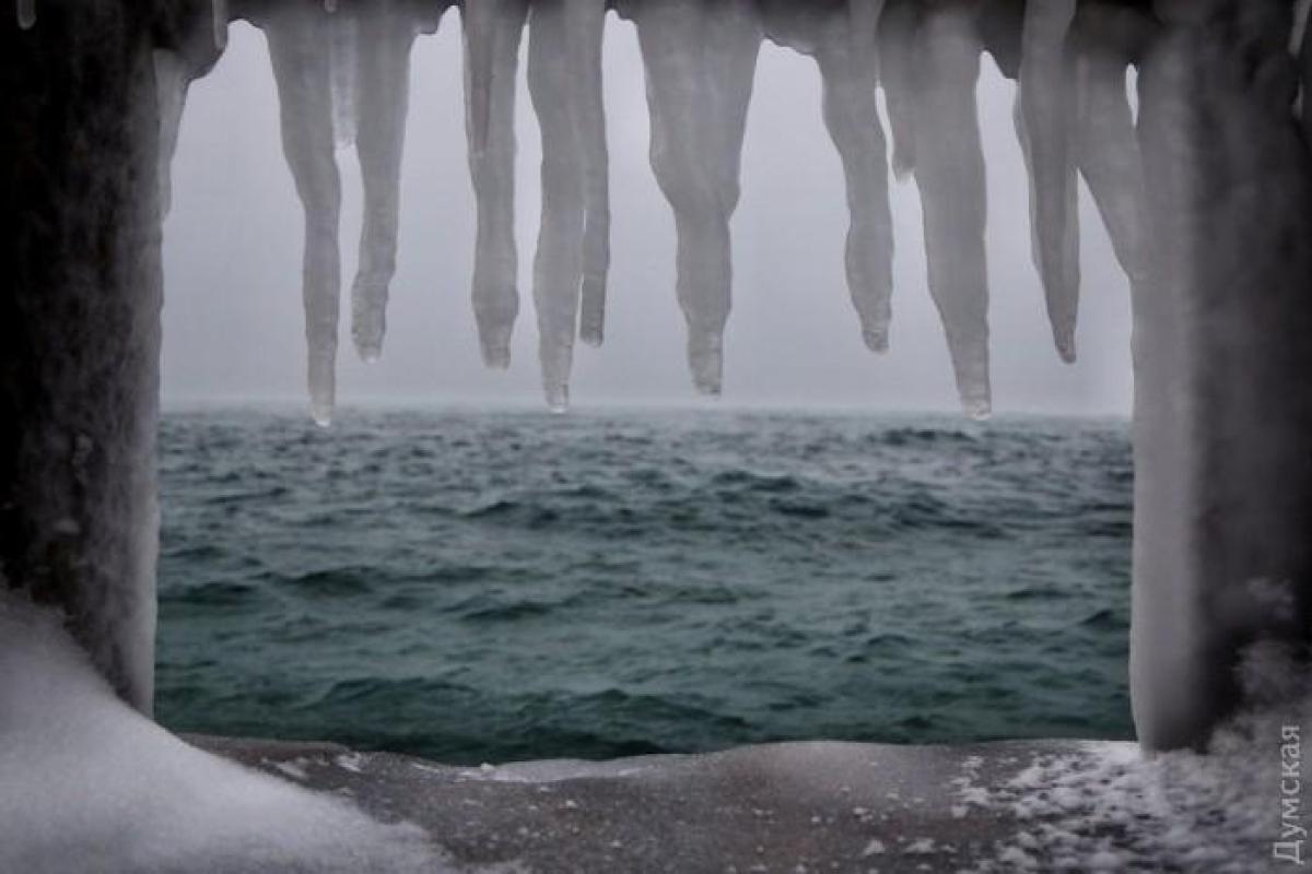 В Одессе начинает замерзать море: опубликованы впечатляющие фото В Одессе начинает замерзать море: опубликованы впечатляющие фото
