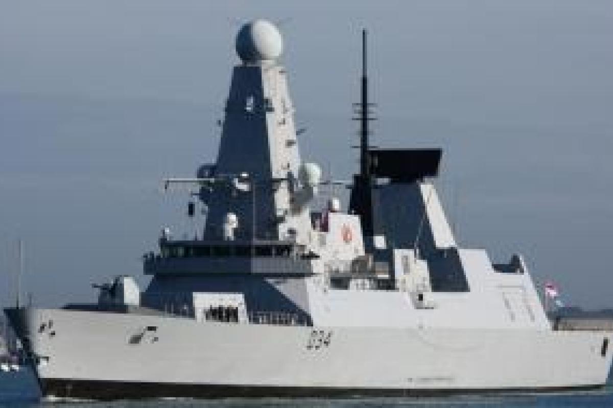 В Украину прибудет британский ракетный эсминец HMS Diamond