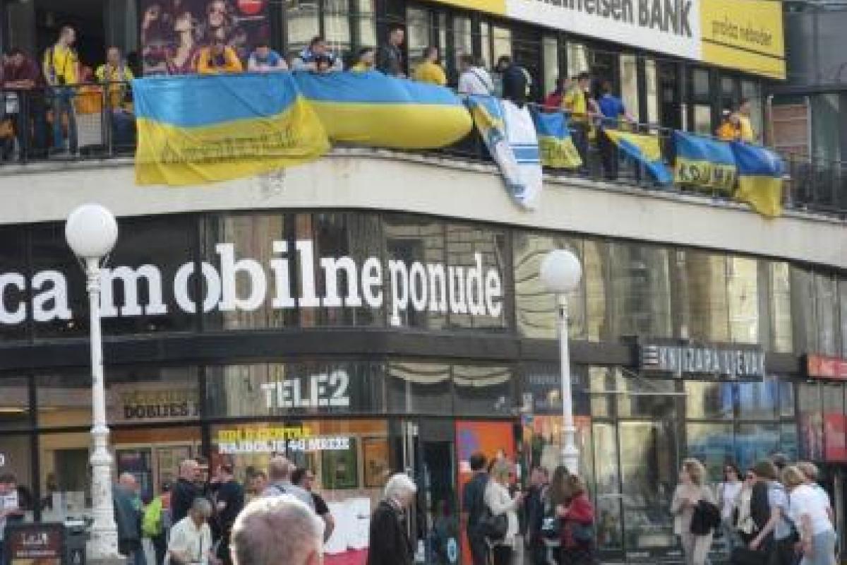 Фанаты украинской сборной поразили своим песнопением хорватов