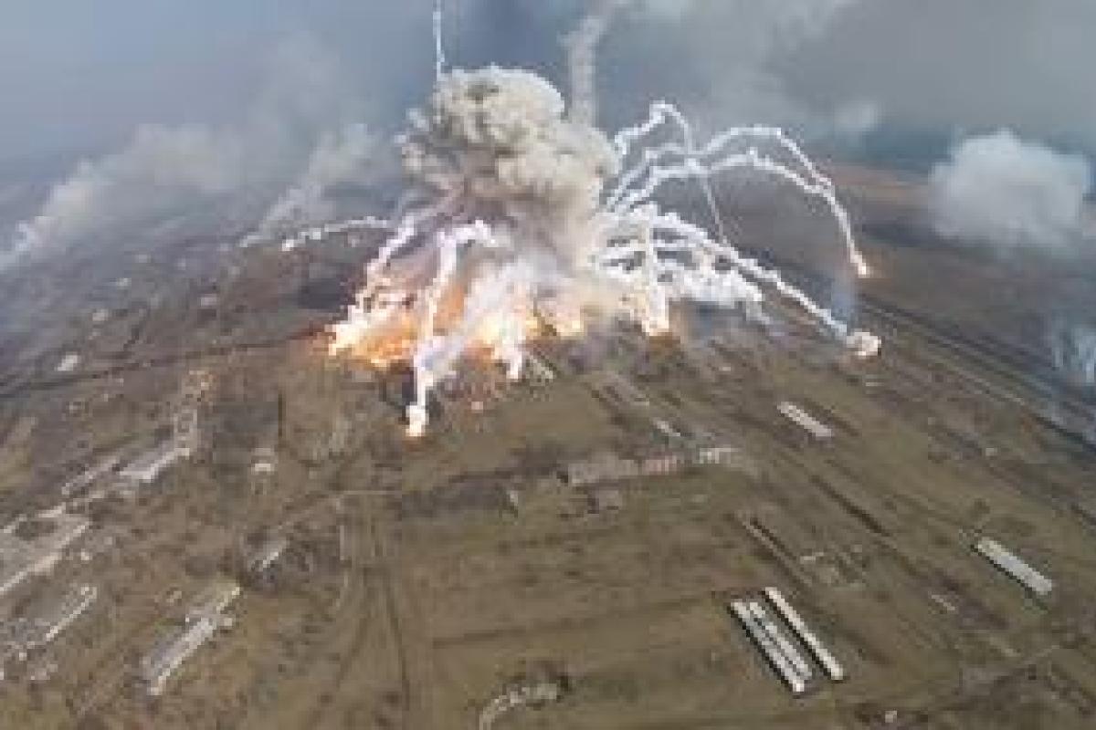 Дейнега: Балаклею действительно могли поджечь с помощью беспилотника