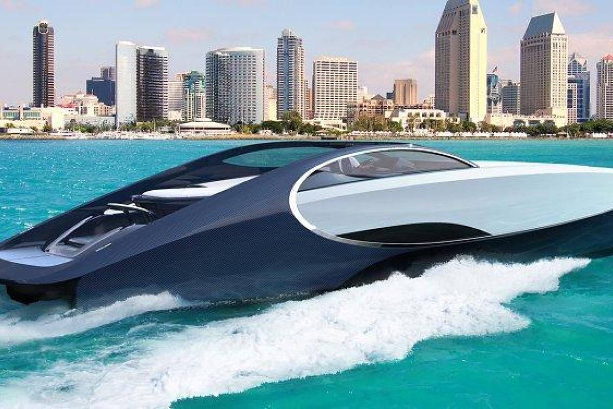 Французская автомобилестроительная компания разработала роскошную двухместную яхту с джакузи и камином