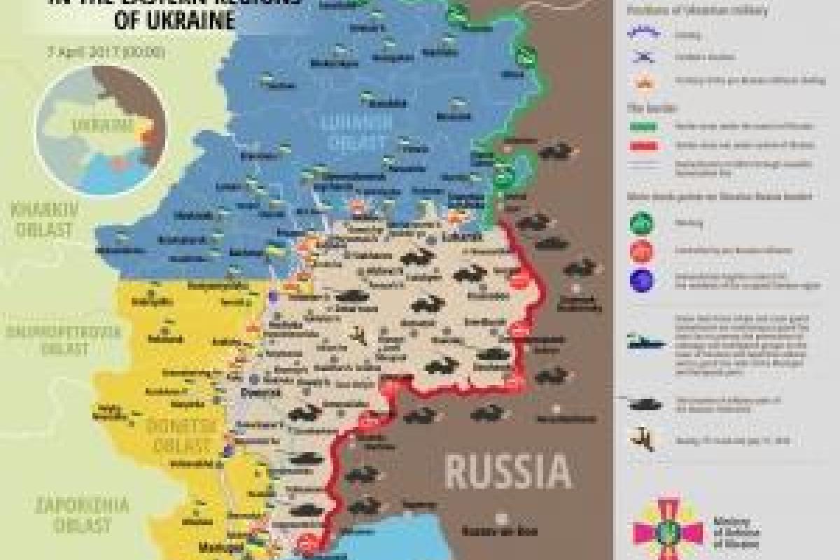 Карта АТО: расположение сил на востоке Украины Карта АТО: расположение сил на востоке Украины