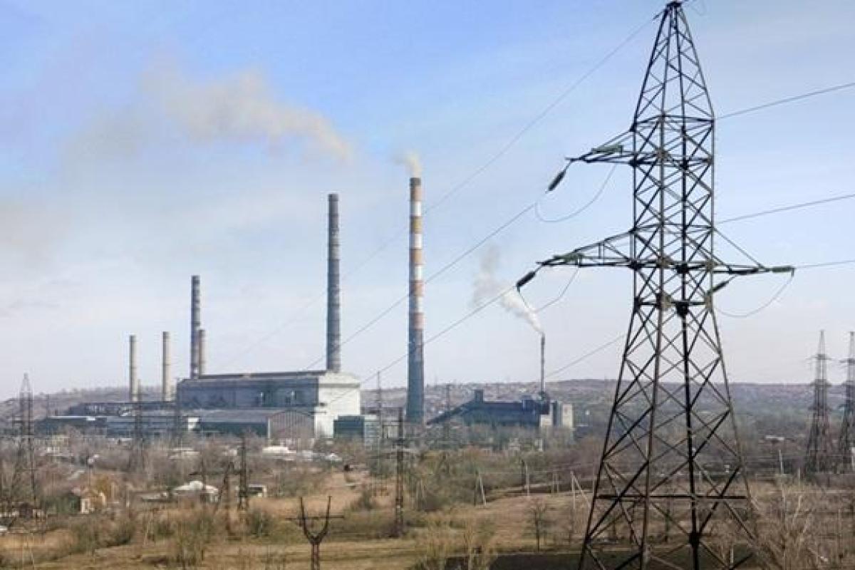 В Донецкой области остановлена Славянская ТЭС
