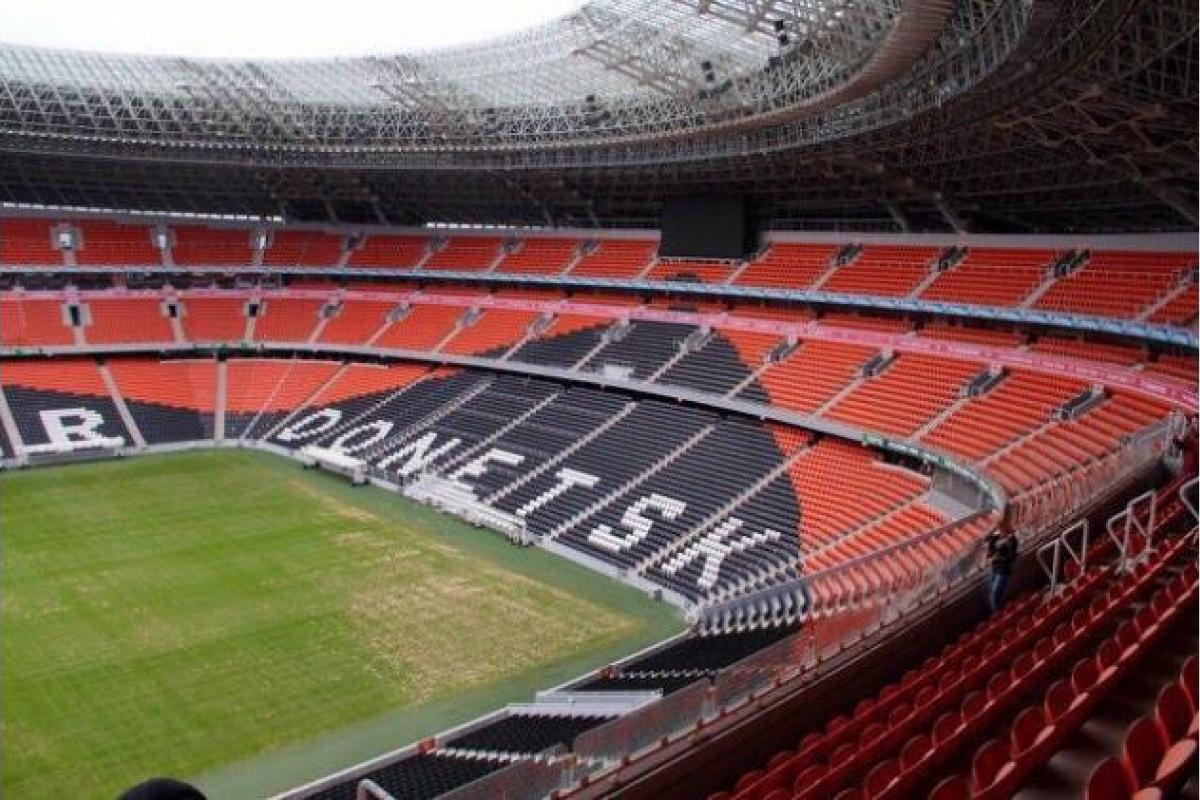 ​Пушилин с боевиками сыграл в футбол на отжатом стадионе "Донбасс Арена"