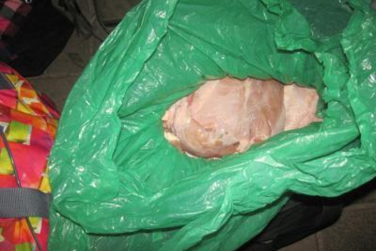 В России дефицит: В Москву хотели перевезти 240 кг мяса